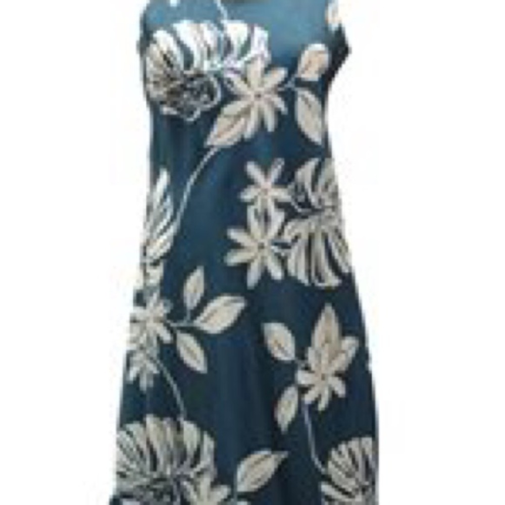 Old Navy Teal Floral Midi Dress